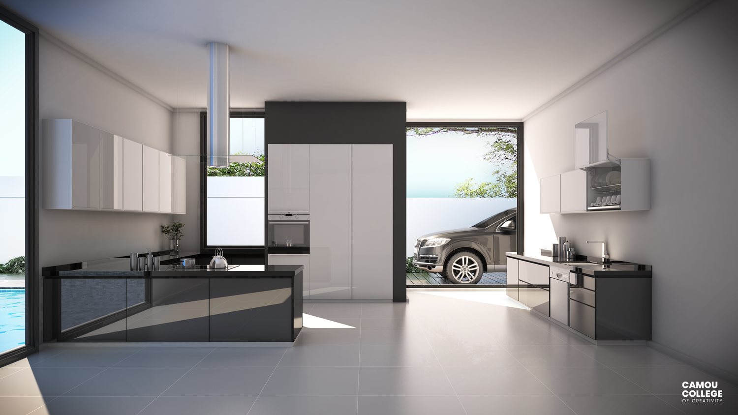 Interior space visualisation - Camou 3D Design student work
