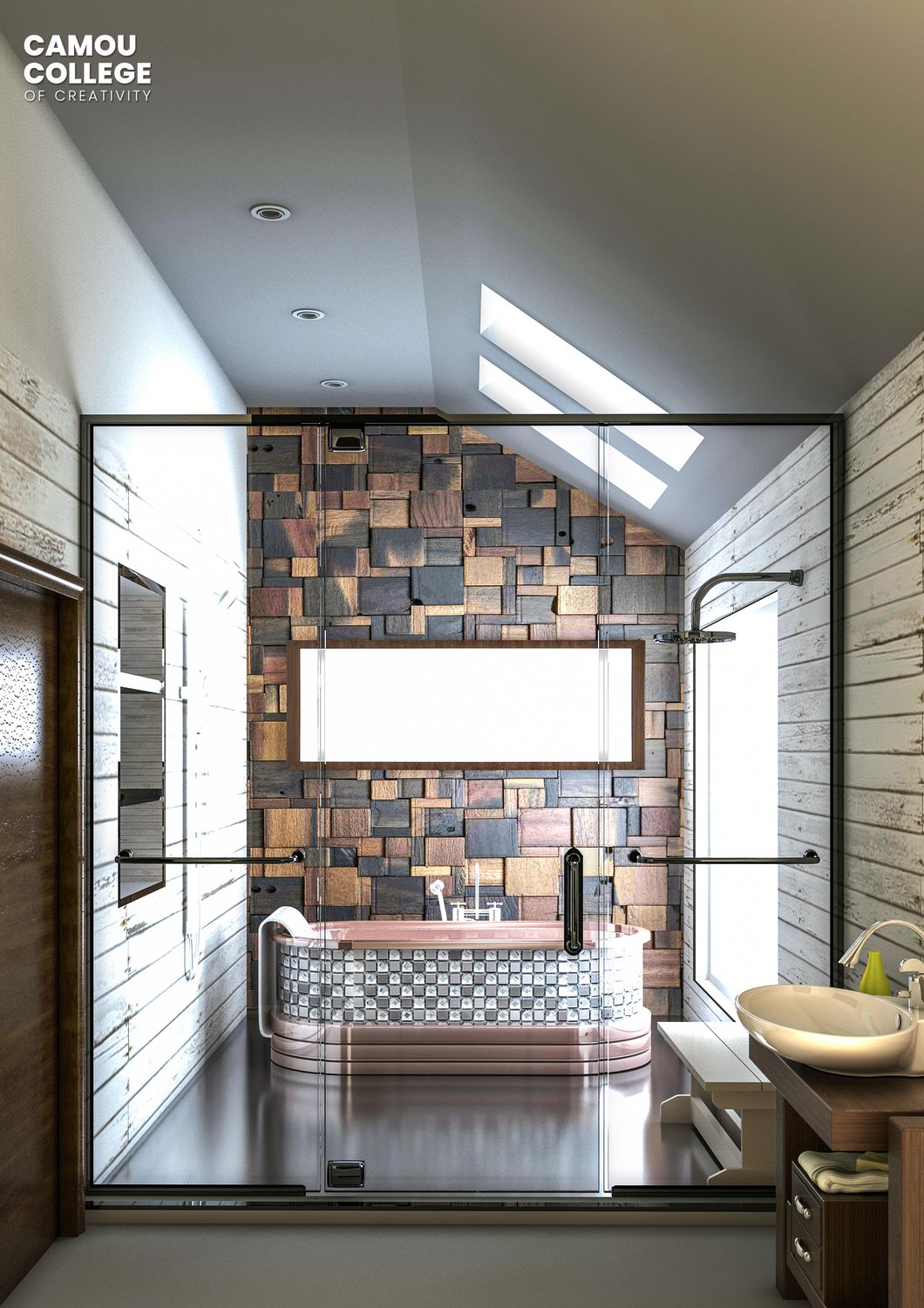 Interior space visualisation - Camou 3D Design student work