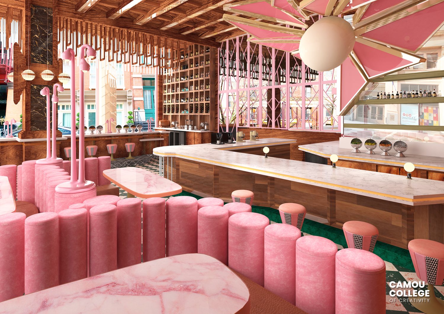Interior space visualisation - Camou 3D Design student work