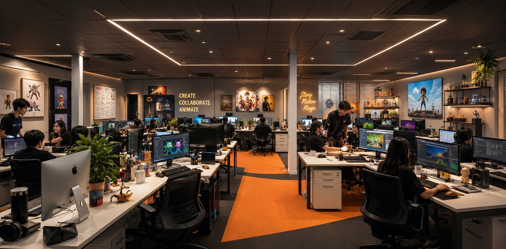 Inside the Camou creative studio — where our team creates, collaborates and animates
